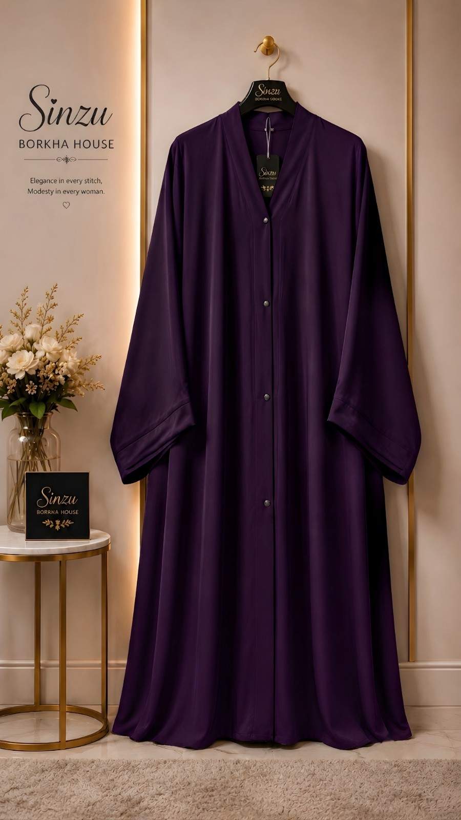 Simple Abaya Zafran (Koliza-কলিজা)