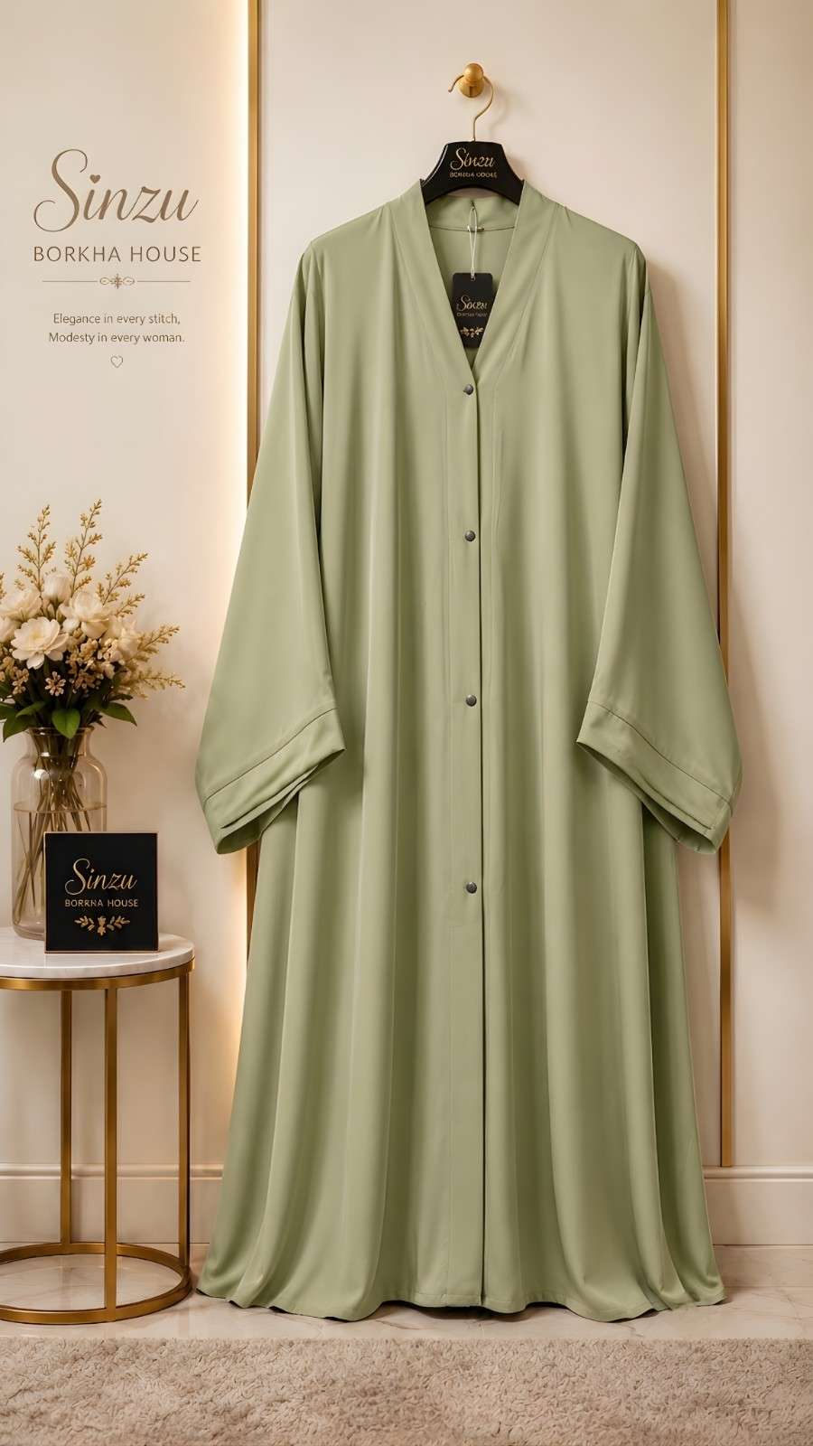 Simple Abaya Zafran (Lemon)