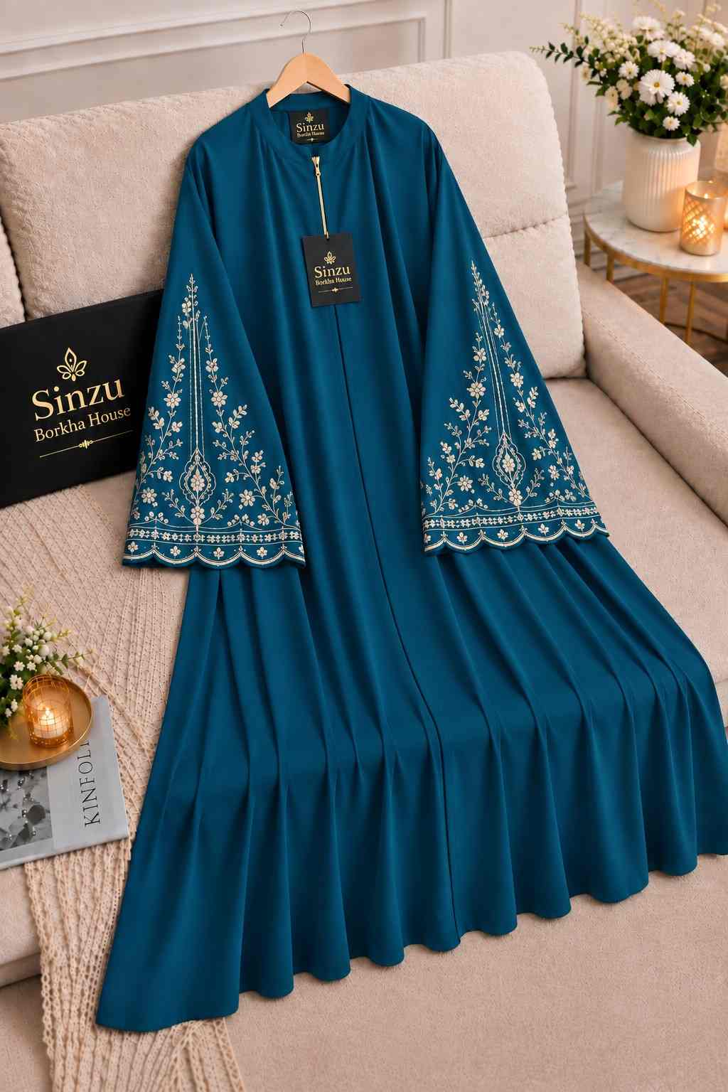 T9 - V2 - Embroidery   - Sea Green