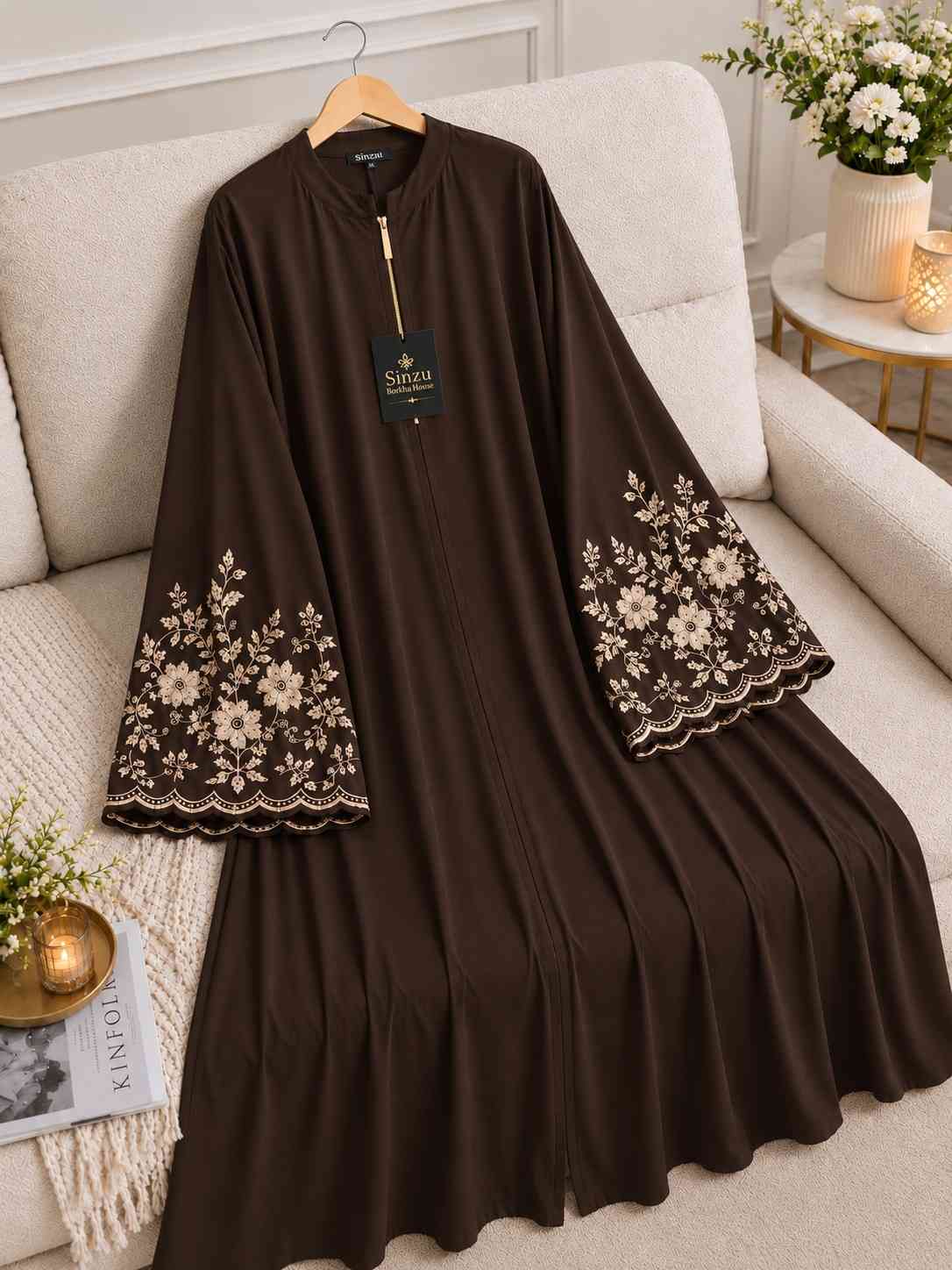 T9 - V3 - Embroidery   - Chocolate