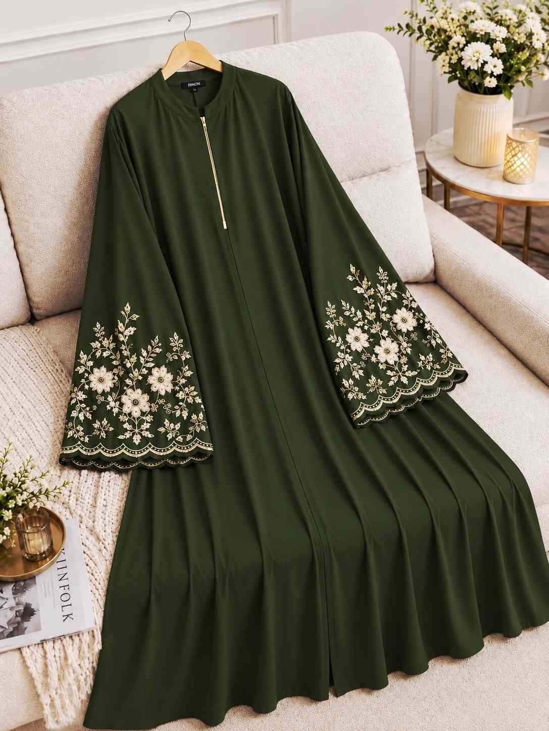 T9 - V3 - Embroidery   - Olive