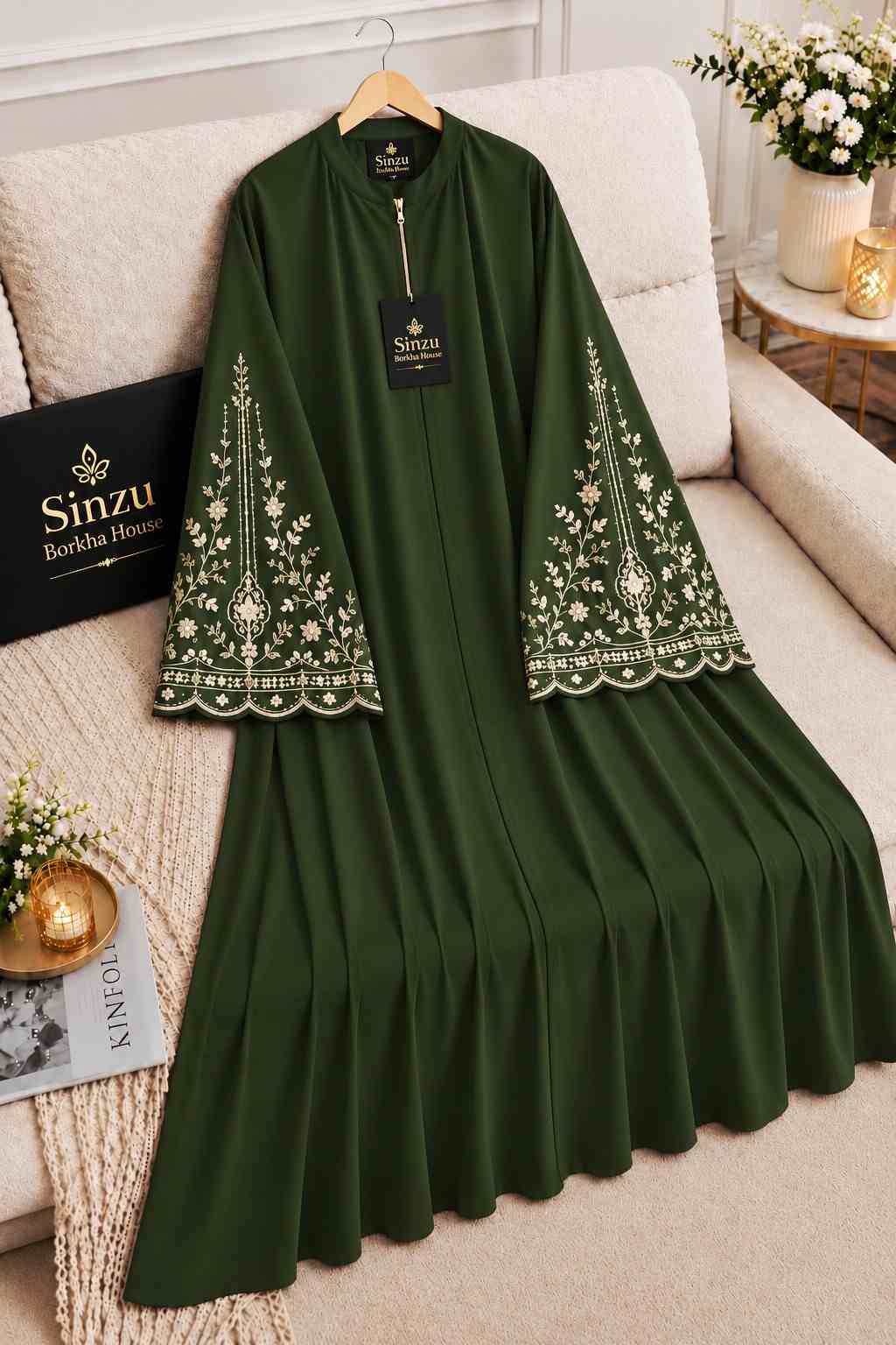 T9 - V2 - Embroidery   - Olive